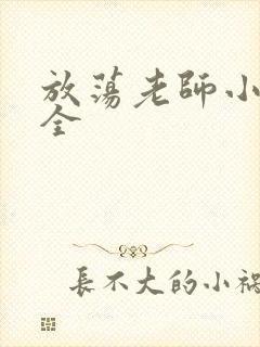 放荡老师小说大全封面
