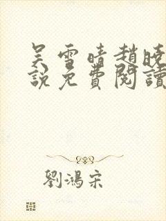 吴雪晴赵晓东小说免费阅读