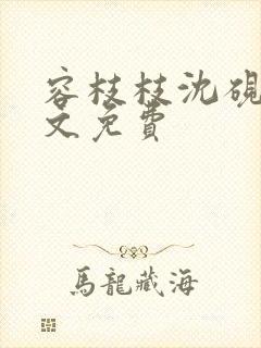 容枝枝沈砚书全文免费