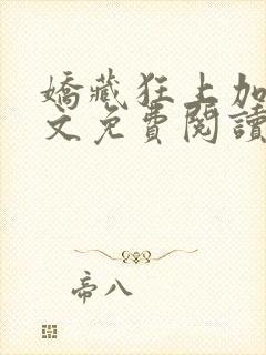 娇藏狂上加狂全文免费阅读笔趣阁