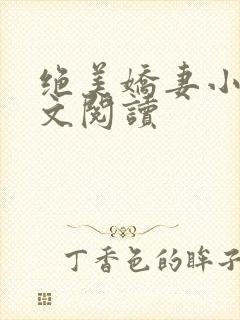 绝美娇妻小说全文阅读