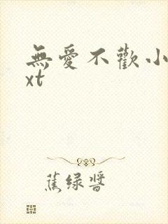 无爱不欢小说txt封面