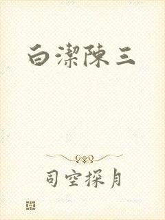 白洁陈三