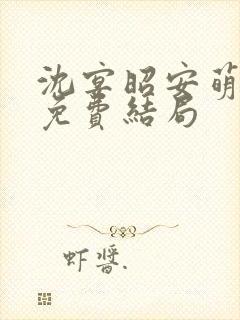 沈宴昭安萌全文免费结局封面