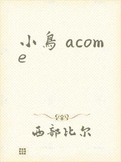小鸟 acome