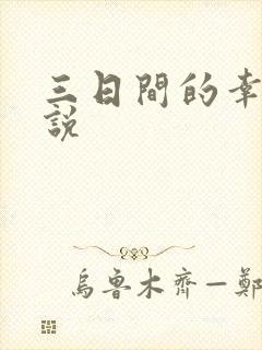 三日间的幸福小说