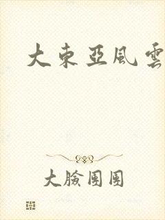 大东亚风云封面