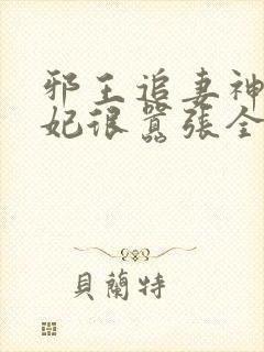 邪王追妻神医狂妃很嚣张全文免费封面