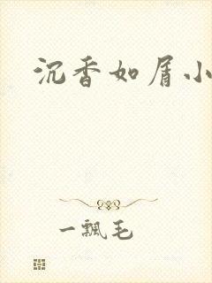 沉香如屑小说