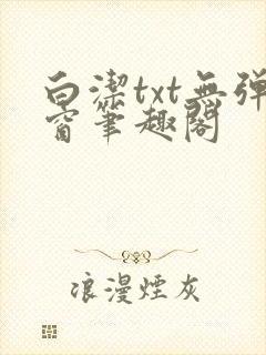 白洁txt无弹窗笔趣阁