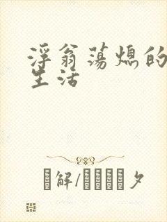 浮翁荡熄的幸福生活