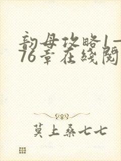 韵母攻略1—176章在线阅读封面