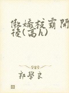 傲娇校霸开荤以后(高h)封面