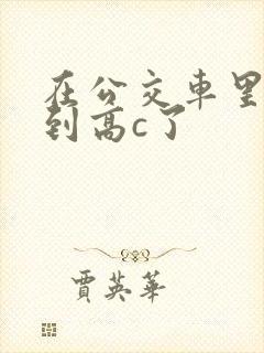 在公交车里c弄到高c了