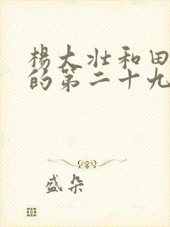 杨大壮和田桂花的第二十九