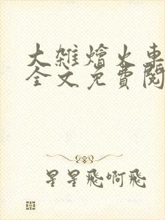 大杂烩火车小说全文免费阅读封面