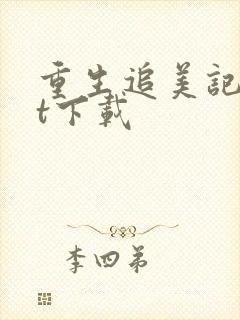 重生追美记txt下载封面