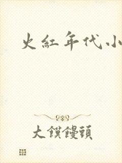 火红年代小说封面