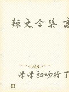 辣文合集 高h