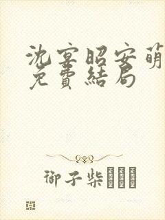 沈宴昭安萌全文免费结局