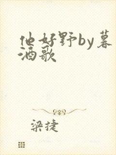 他好野by暮色酒歌封面