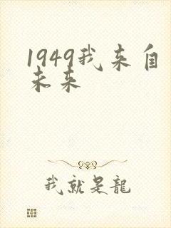 1949我来自未来封面