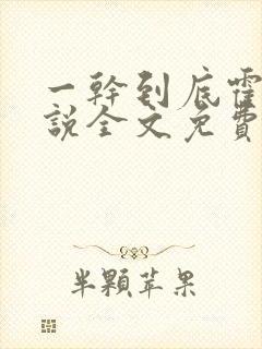 一干到底霍坤小说全文免费阅读