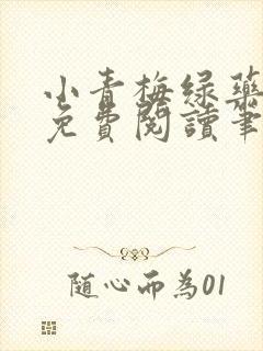 小青梅绿药全文免费阅读笔趣阁封面