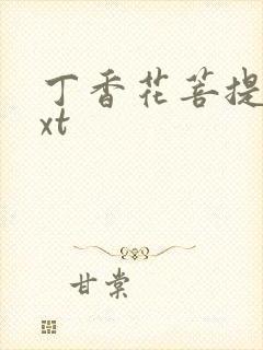丁香花菩提树txt