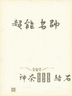 超能名帅封面