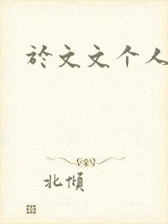 于文文个人简历