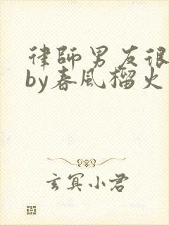律师男友很难撩by春风榴火封面