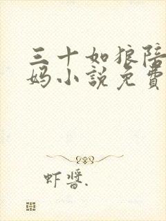 三十如狼陪读妈妈小说免费阅读