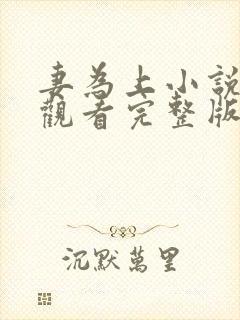 妻为上小说免费观看完整版笔趣阁