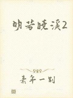 明若晓溪2封面