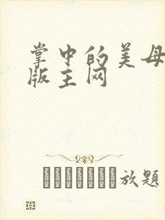 掌中的美母第一版主网