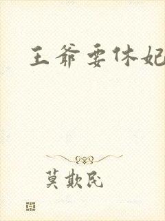 王爷要休妃封面