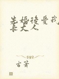 先婚后爱我的市长大人