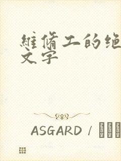维修工的绝遇中文字封面