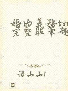 婚内义务txt完整版笔趣阁封面