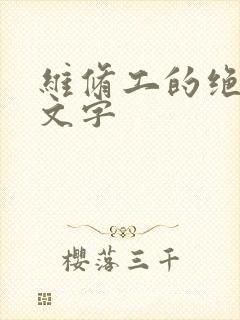 维修工的绝遇中文字封面