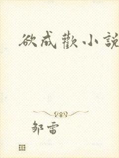 欲成欢小说封面