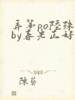 弄筝po陆殊词by春光正好封面