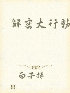 解密大行动