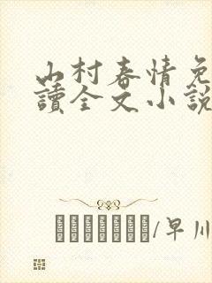 山村春情免费阅读全文小说封面