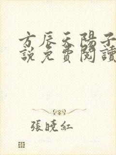 方辰天阳子的小说免费阅读