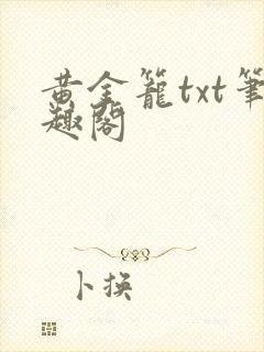 黄金笼txt笔趣阁