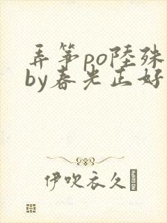 弄筝po陆殊词by春光正好封面