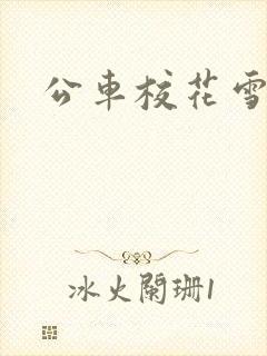 公车校花雪柔h封面