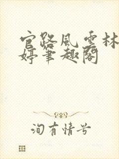 官路风云林海姜婷笔趣阁封面